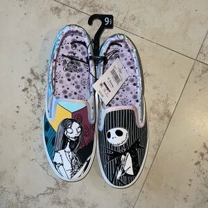Women’s Disney Nightmare Before Christmas Low Top Slip-On Sneakers